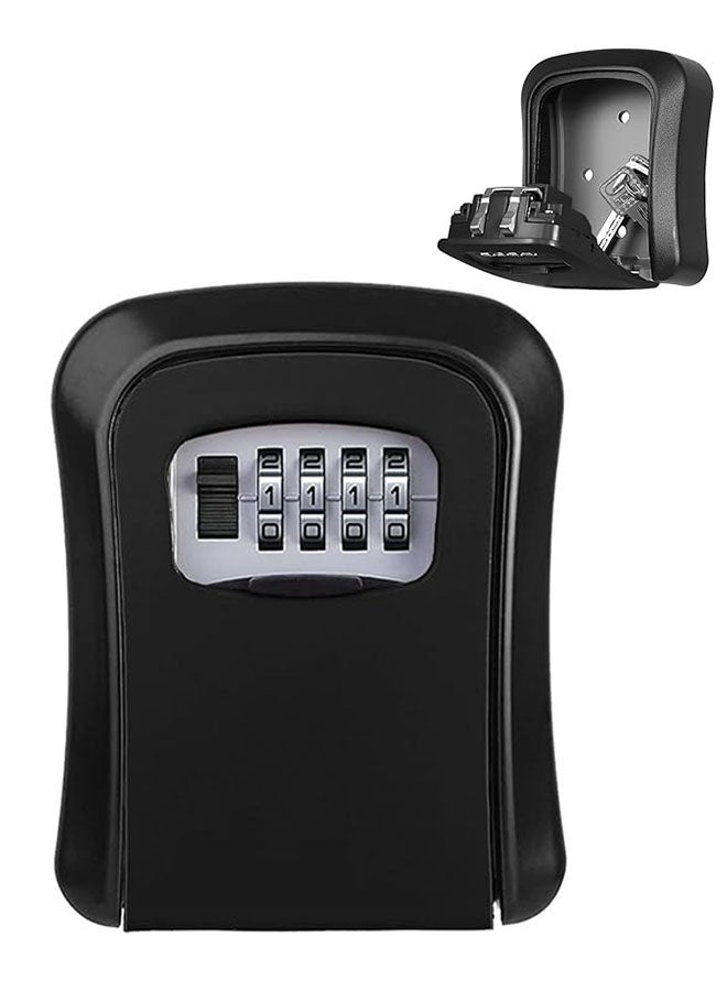 Wall Mounted Key Lock Box for Outside, Sturdy and Durable Waterproof Emergency Spare Key Lock Box for Garage School Spare House, Key Cabinet with Resettable Code for Home - Image 1